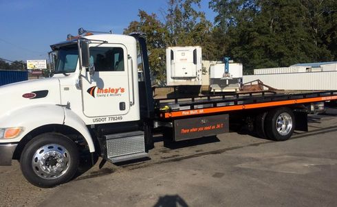 White Flatbed Tow Trucks — Insley’s Towing and Recovery — Pine Bluff, AR