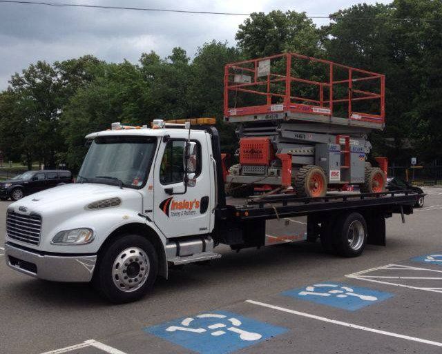 Transporting A Scissor Lift — Insley’s Towing and Recovery — Pine Bluff, AR