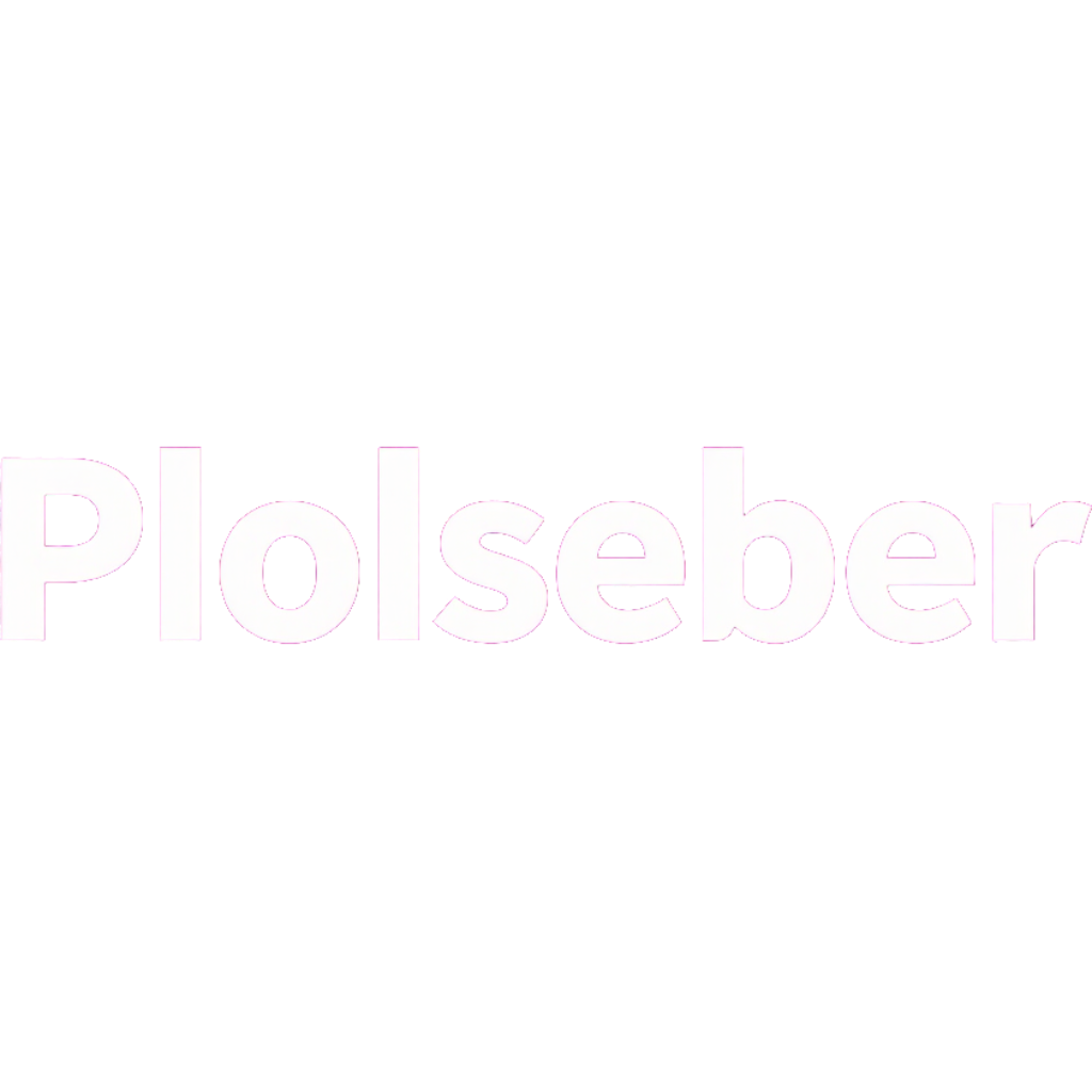 Faint pink text reading “Plaseber” on a white background