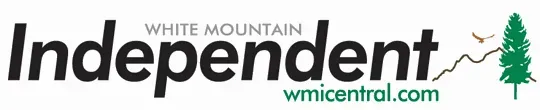 White Mountain Independent newspaper logo with a tree and a website address.