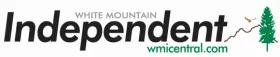 White Mountain Independent newspaper logo with a tree and a website address.