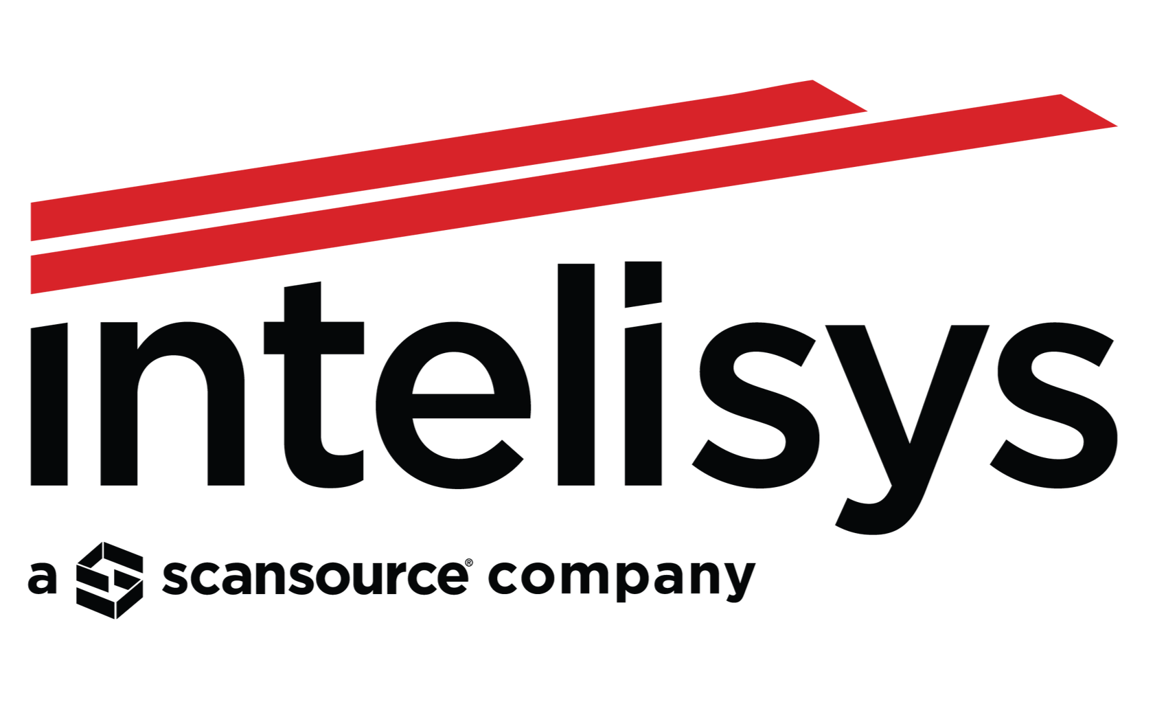 Intelisys logo with red accents and “a ScanSource company” tagline