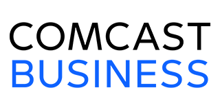 Comcast Business logo in black and blue text