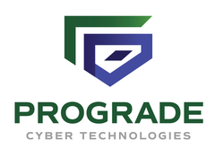 Prograde Cyber Technologies Logo for Prograde Cyber Technologies featuring an abstract green and blue geometric shield above the company name.