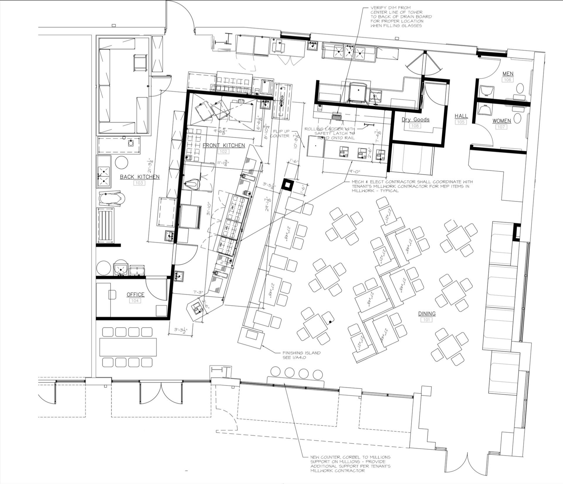 Floor Plan of Lindner Properties Suite 111 Broadway Bluffs Columbia, MO.