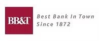 BB&T logo with white text on a maroon square and the slogan 