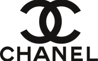 The iconic black Chanel logo featuring two interlocking Cs with the word 