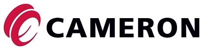 The Cameron company logo consisting of a stylized red circular emblem next to the word CAMERON in bold black letters.