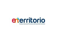 Logotipo de "enTerritorio", empresa de desarrollo territorial. El texto es azul con letras "en" de colores.