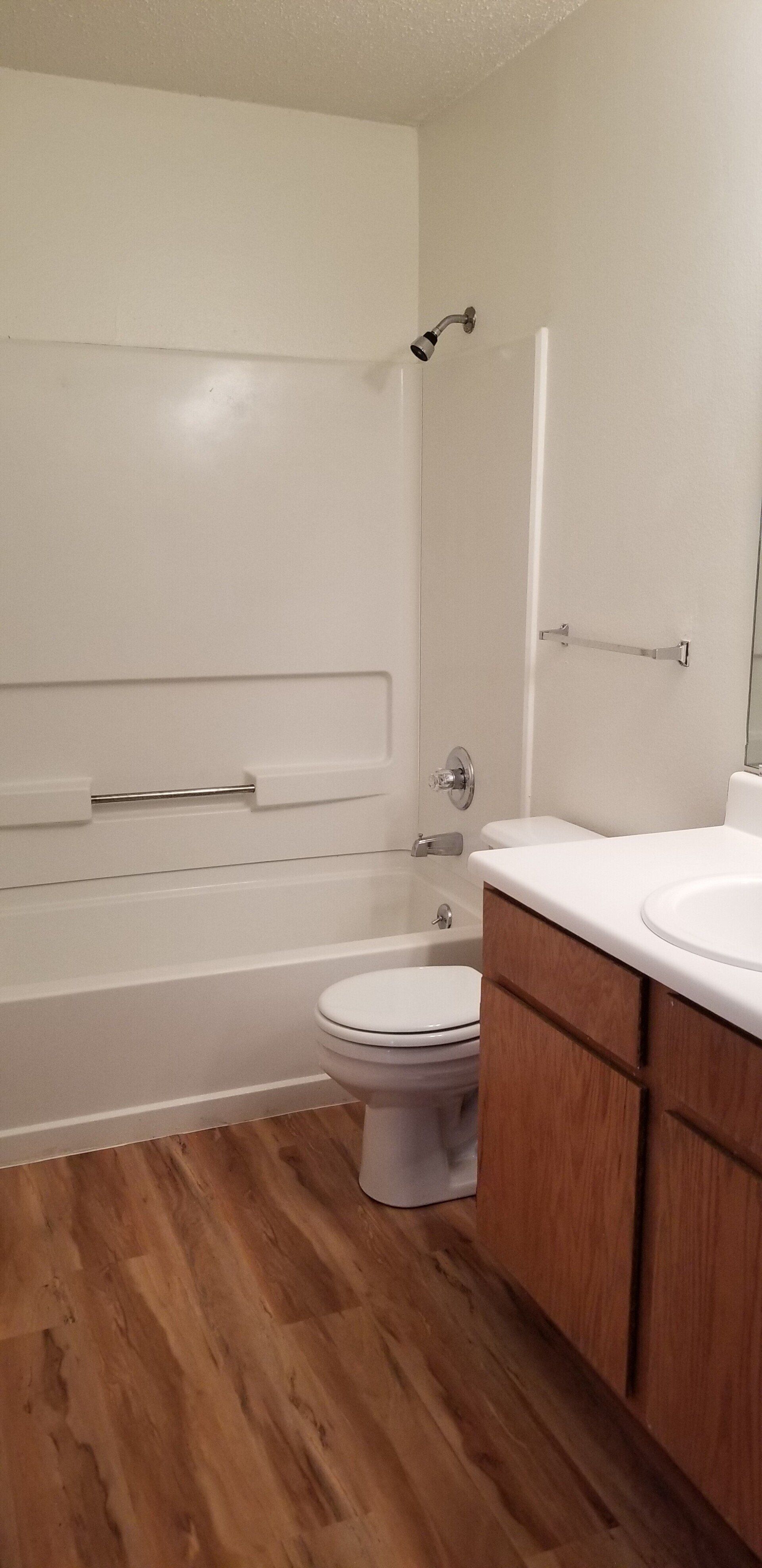 Interior view of bathroom and shower