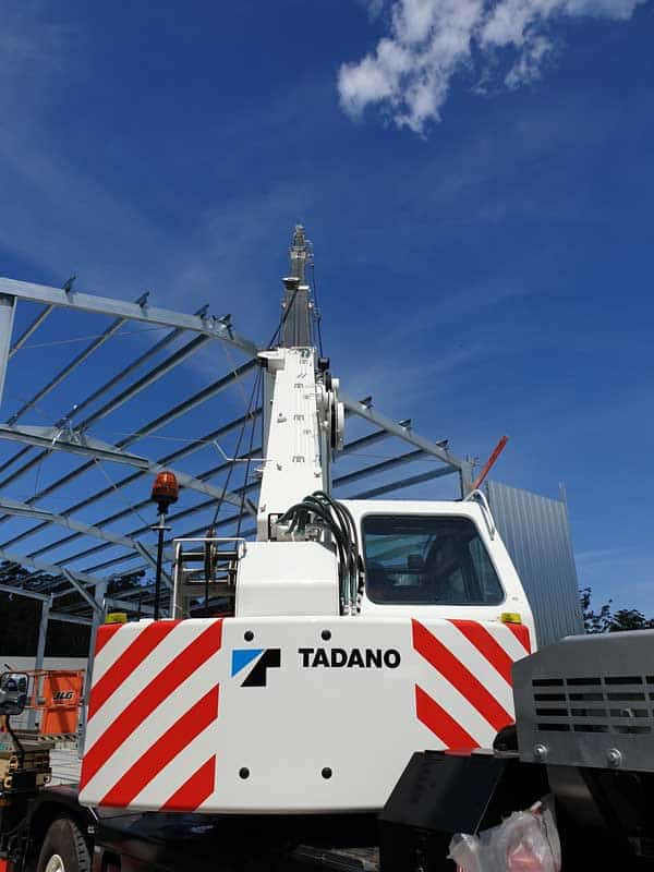 Tadano 13T Hydraulic Rough Terrain Crane Close Up — We Provide Crane Hire in Shoalhaven , NSW