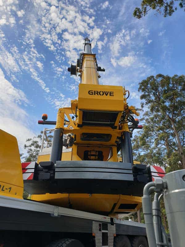 Yellow Grove 100t Crane — We Provide Crane Hire in Shoalhaven , NSW