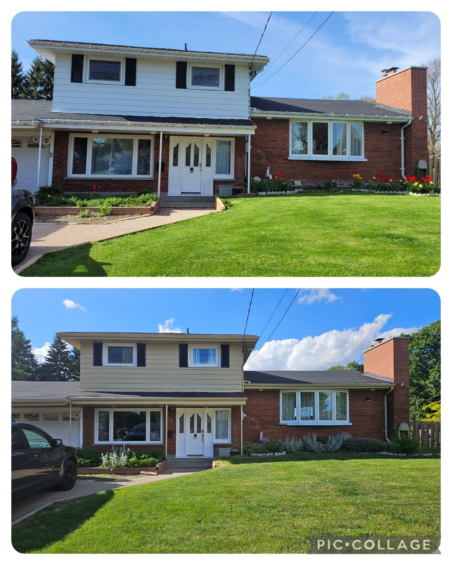 Home exterior refresh completed by professional painters