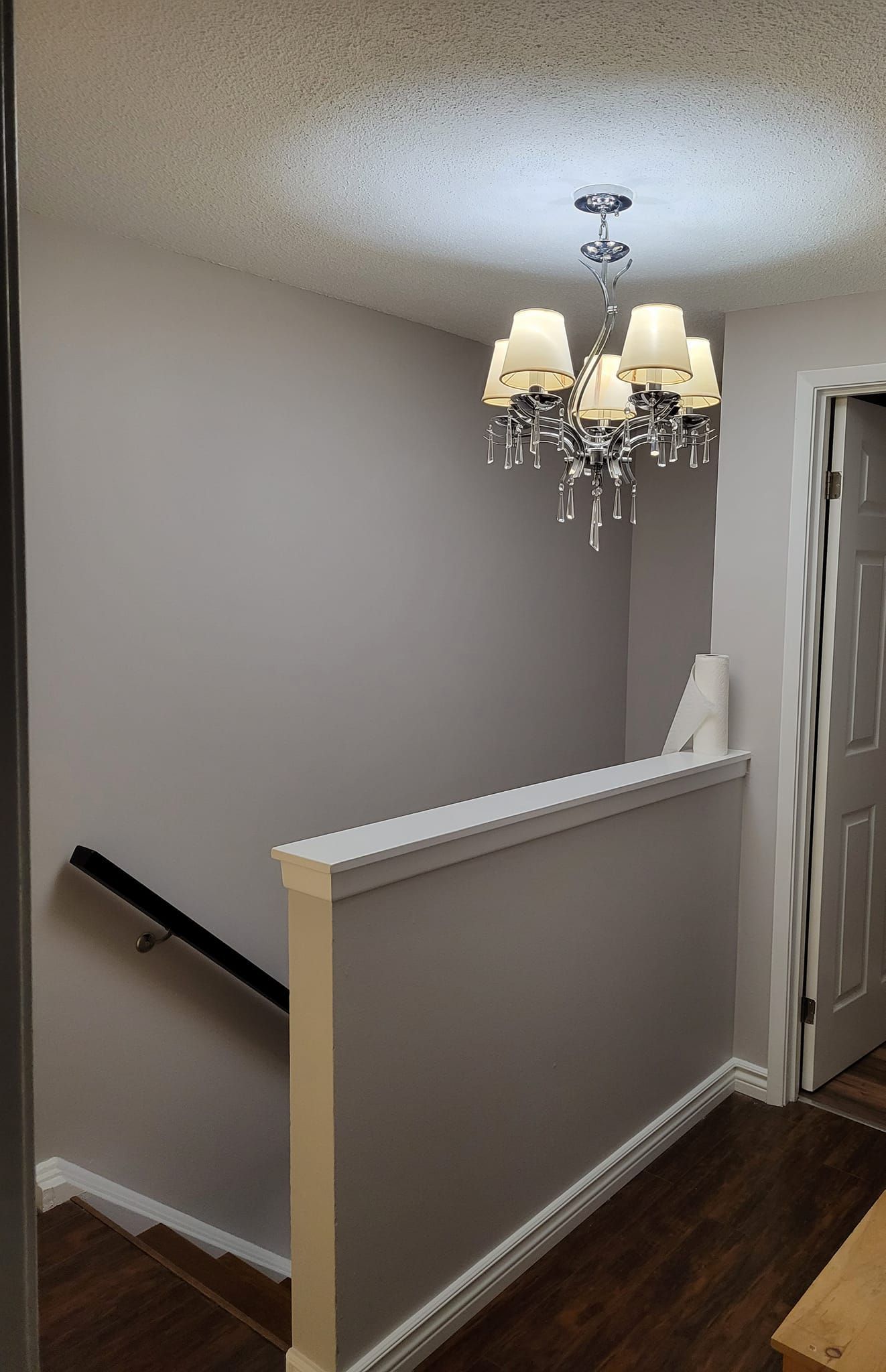 Freshly painted family room with smooth, clean finishes