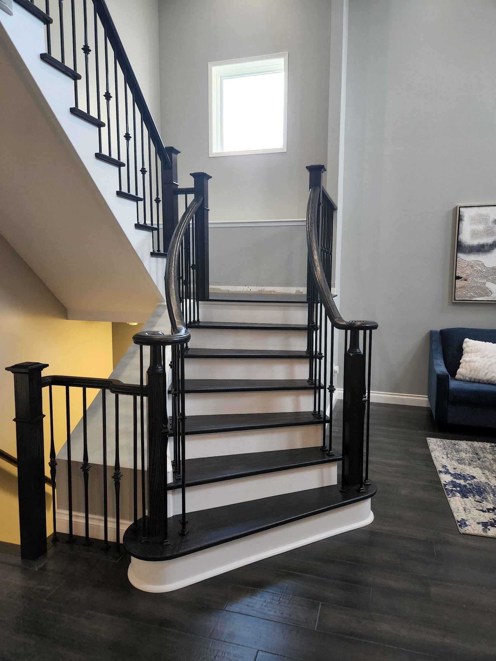 Interior painting transformation with smooth, even coverage