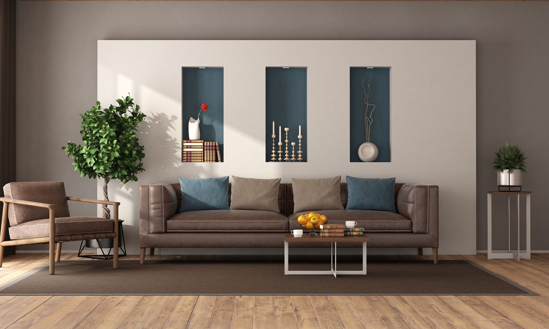 Home interior refreshed with updated paint colours