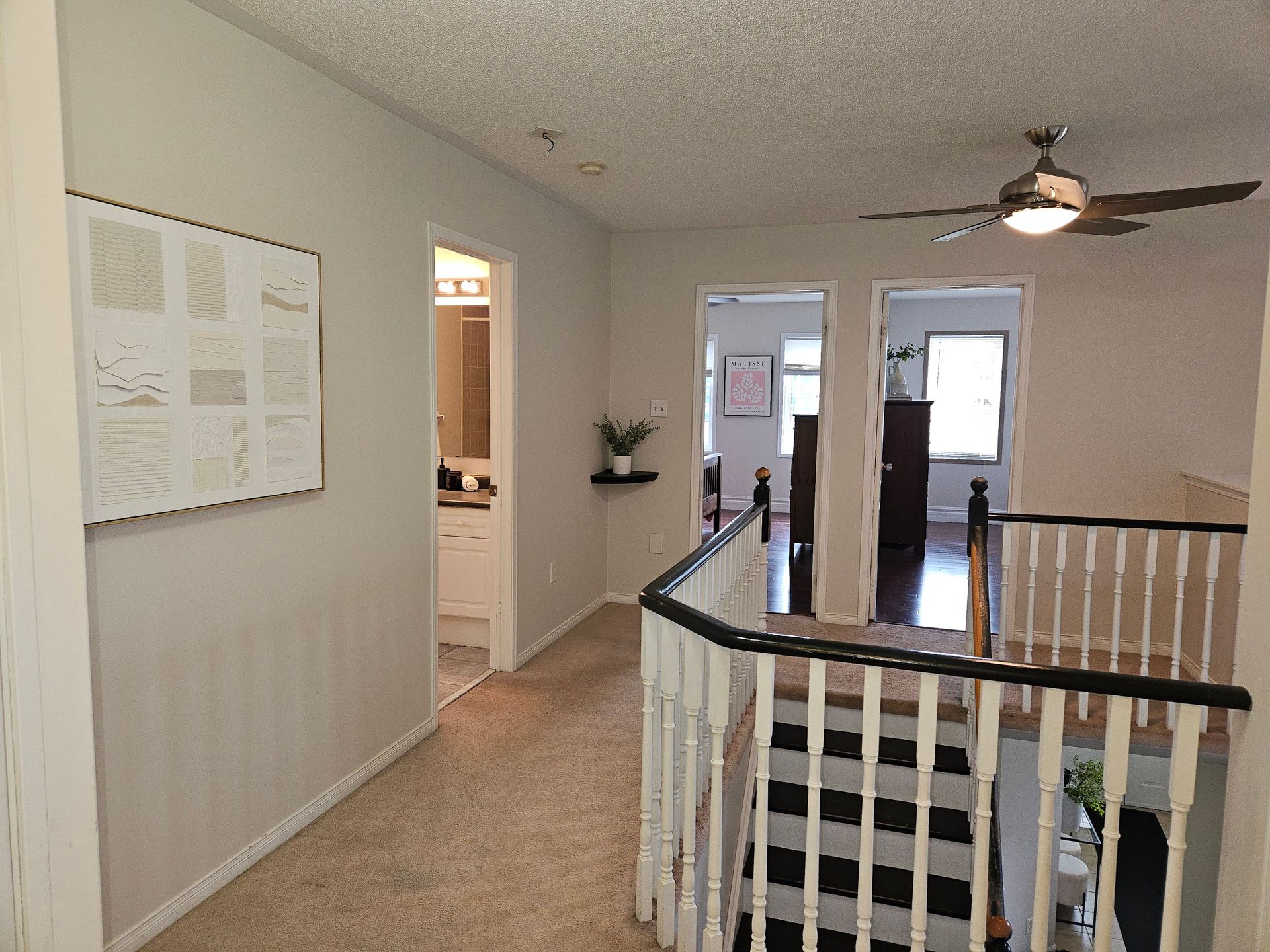 Fresh paint transformation in a residential living space
