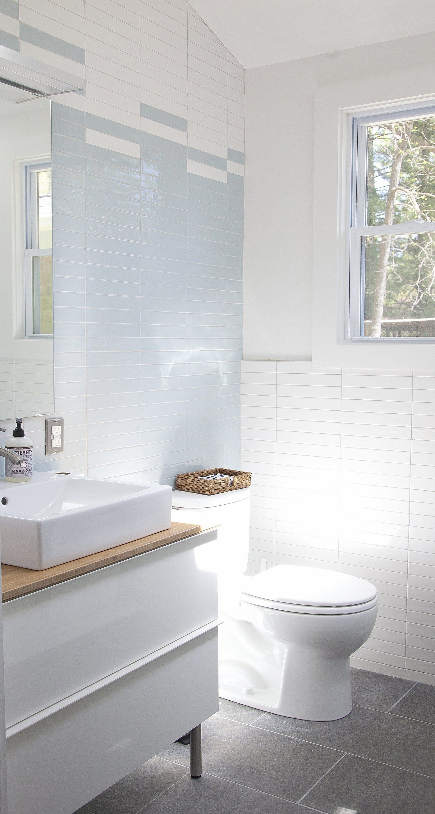 Tile Feature Wall in Bathroom - Charlottesville, VA - Max Tile