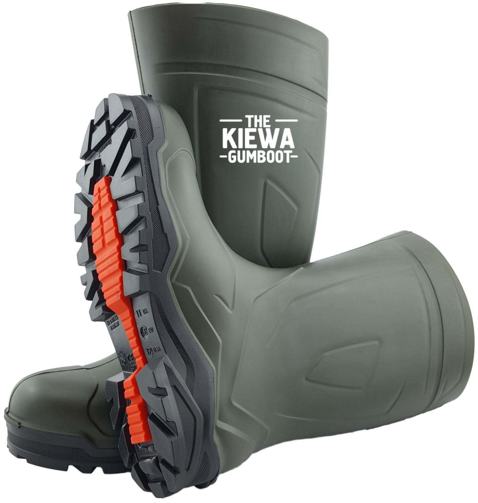 Close Up of The Kiewa Gumboot — Buy Farm Boots on the Mid North Coast, NSW