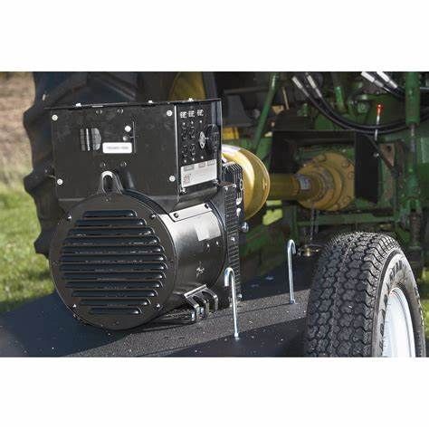 Two Men Replacing a Worn Cracked Generator Belt on a Two-wheeled Tractor — Buy Tractor Generators on the Mid North Coast, NSW