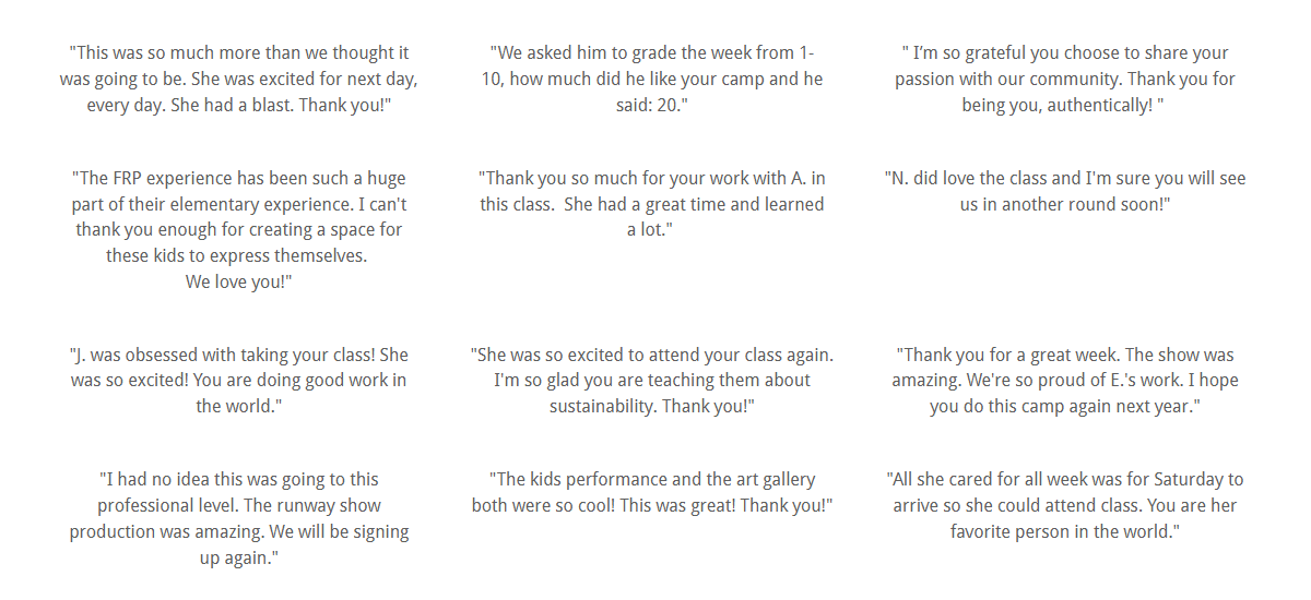 Columbus fashion academy testimonials