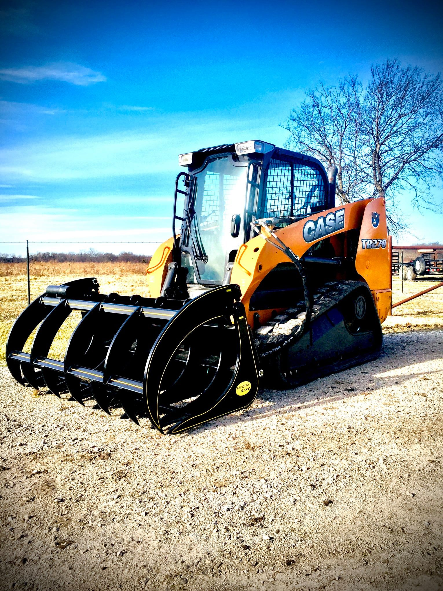 M&M Attachments | Hydra Rake Skid Steer Brush Grapple