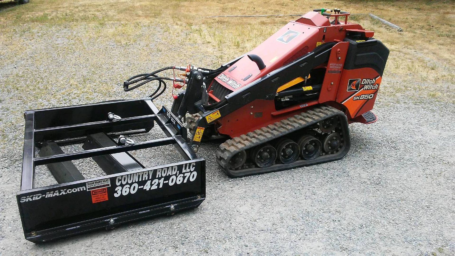 Skid Max | Mini Skid Steer Hydraulic Box Grader