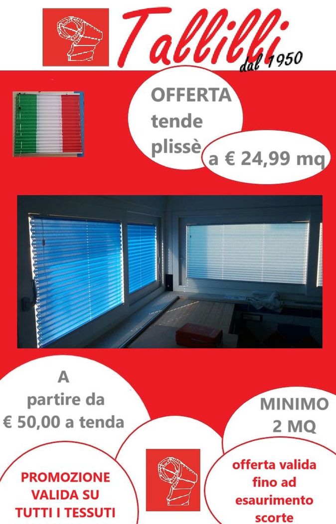 promozione tende plissè