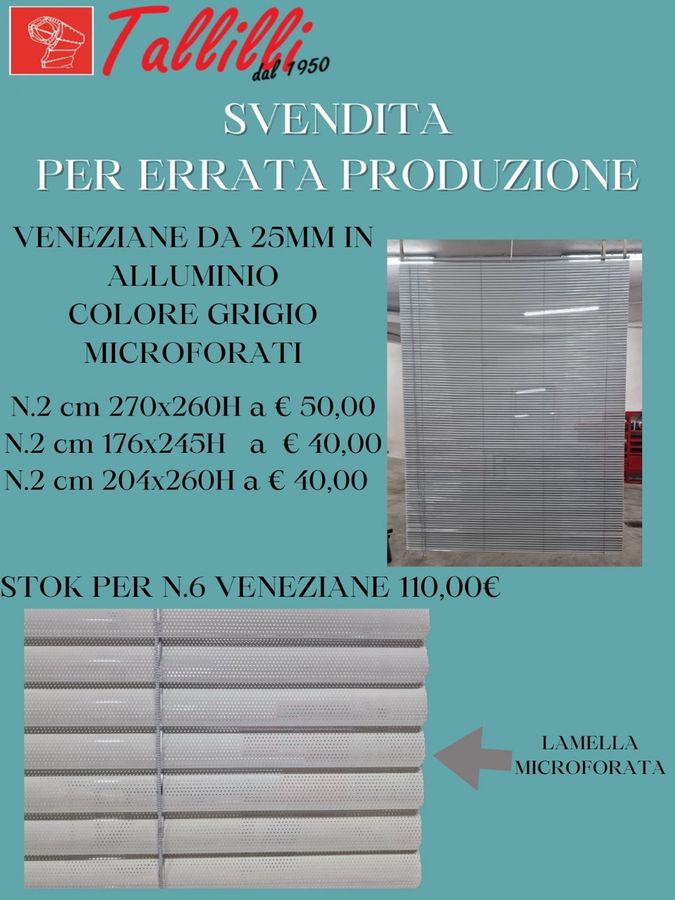 promozione tende alla veneziana
