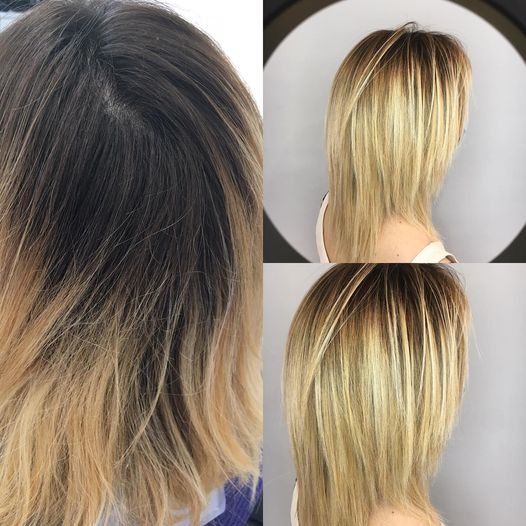 Capelli con effetto balayage