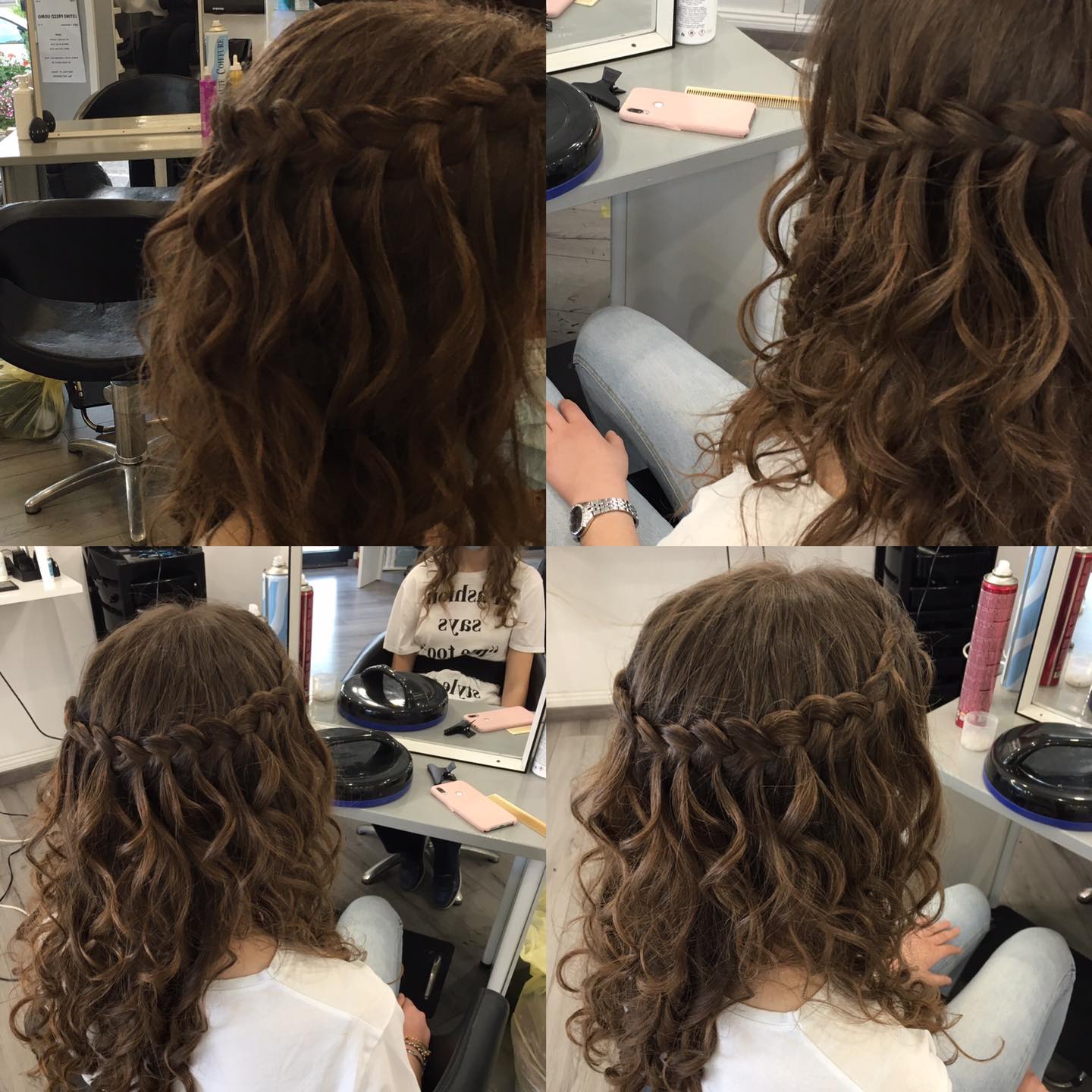 Acconciatura con treccia