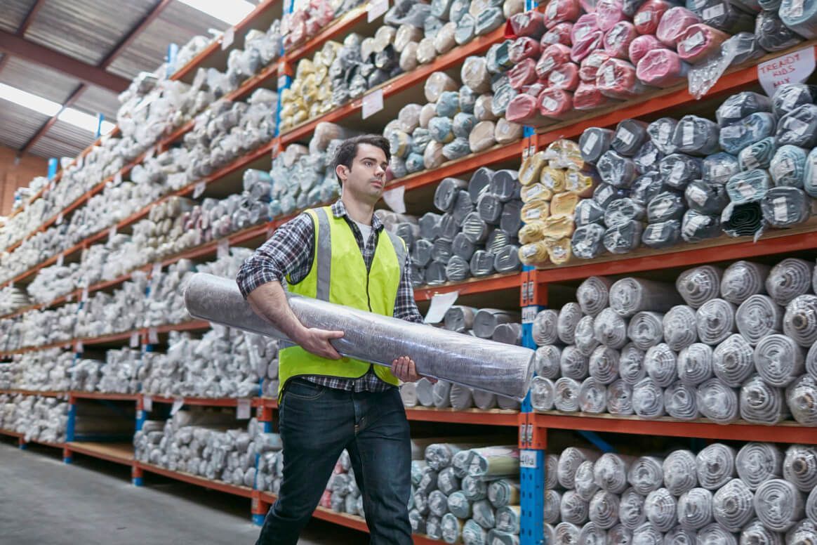 Newcastle carpet supply warehouse from Foxglove Flooring.