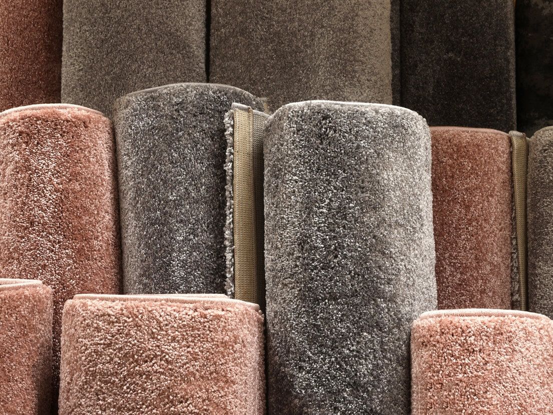 A wide range of synthetic carpets in nylon and polyester. Newcastle showroom of Foxglove Flooring.