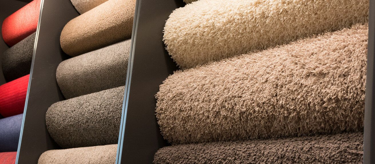 Carpet rolls supply in Newcastle showroom - Foxglove Flooring.