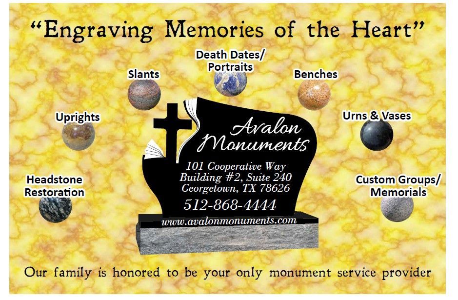 An advertisement for engraving memories of the heart