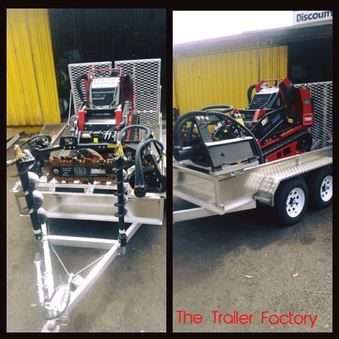Trailer Loaded With Machine — The Trailer Factory In Port Macquarie, NSW