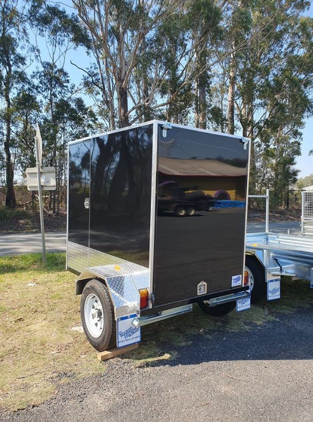 Enclosed Cargo Trailer Color Black — The Trailer Factory In Port Macquarie, NSW