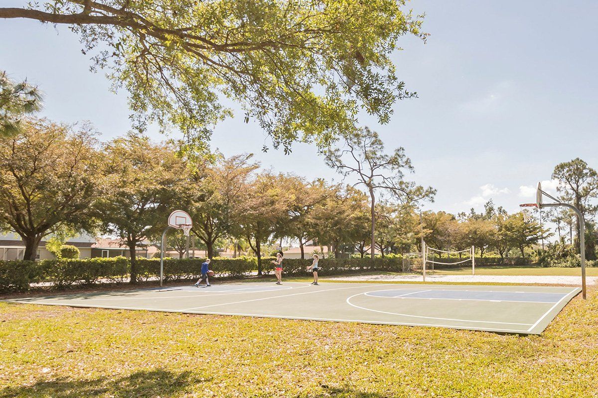Community basketball court Briarwood, Naples, Florida