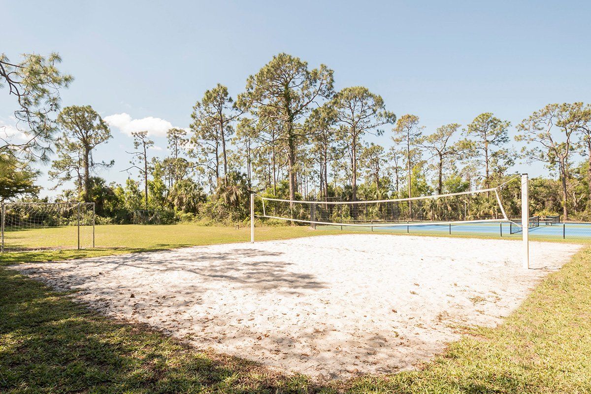 Community beach volleyball court Briarwood, Naples, Florida