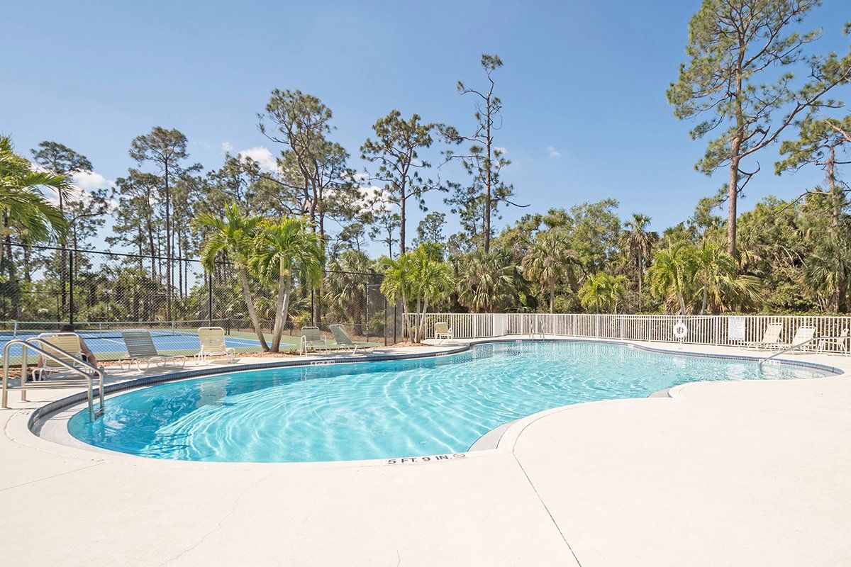 Community family swimming pool Briarwood, Naples, Florida
