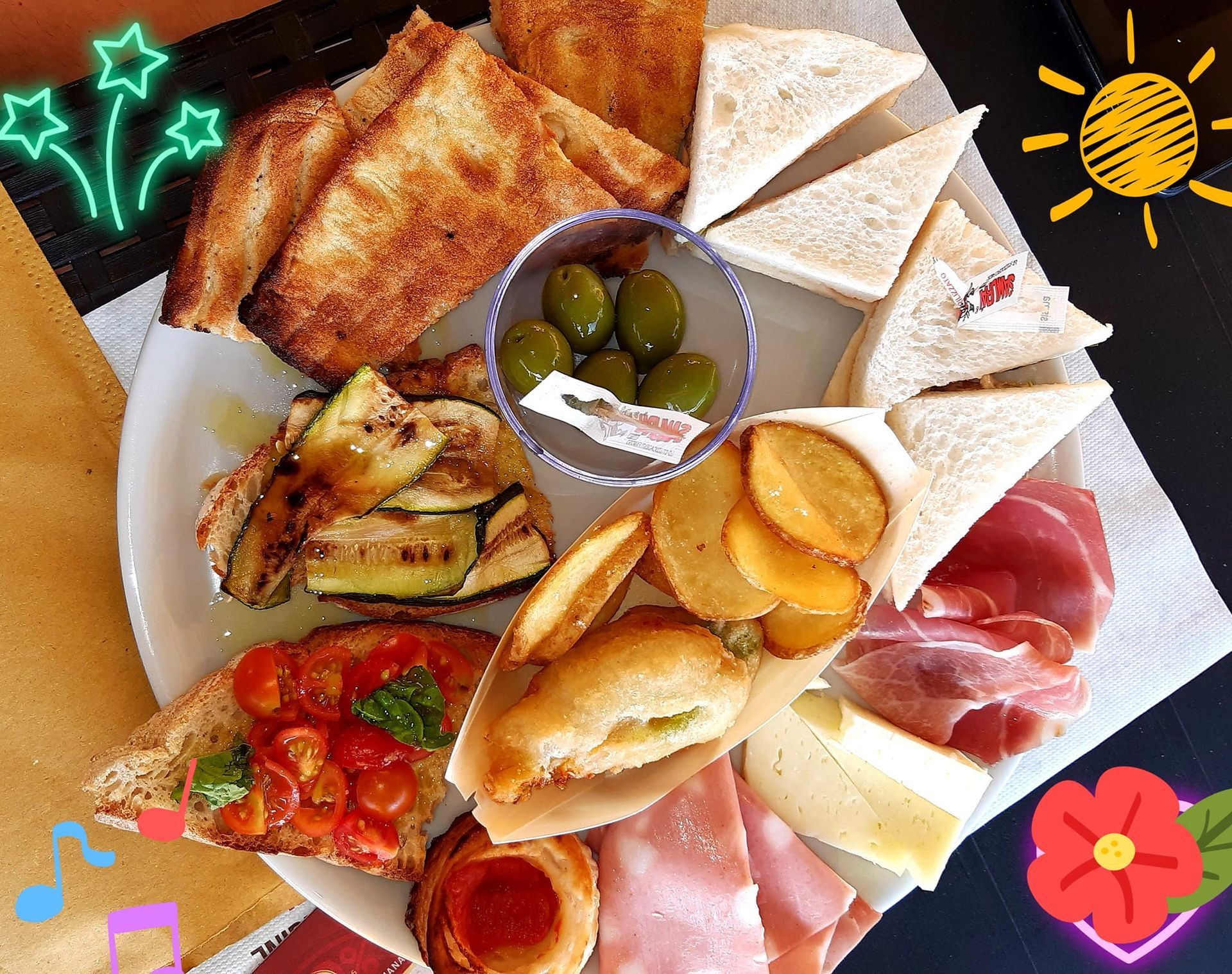 Una proposta di apericena con diverse sfiziosità