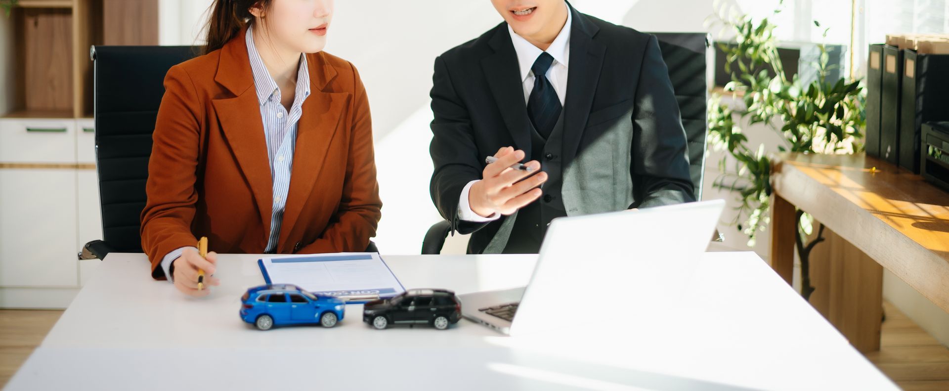 A financial advisor is talking to his client.