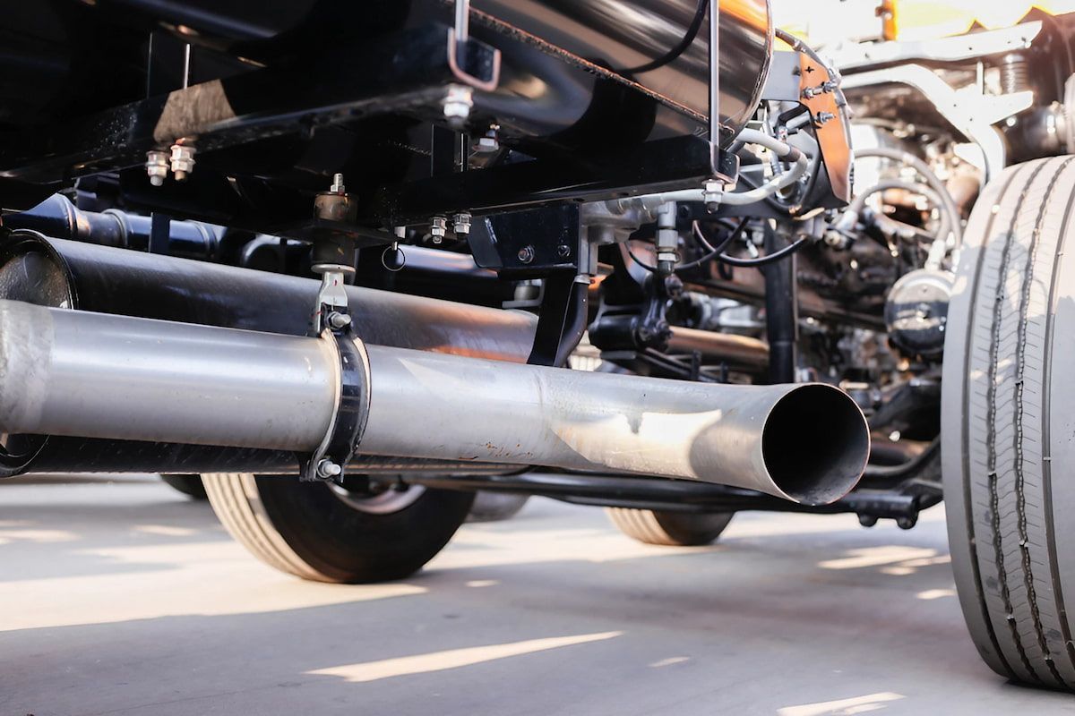 A Close up Of the Exhaust Pipe of A Truck — Rum City Exhaust Centre in Bundaberg Central, QLD