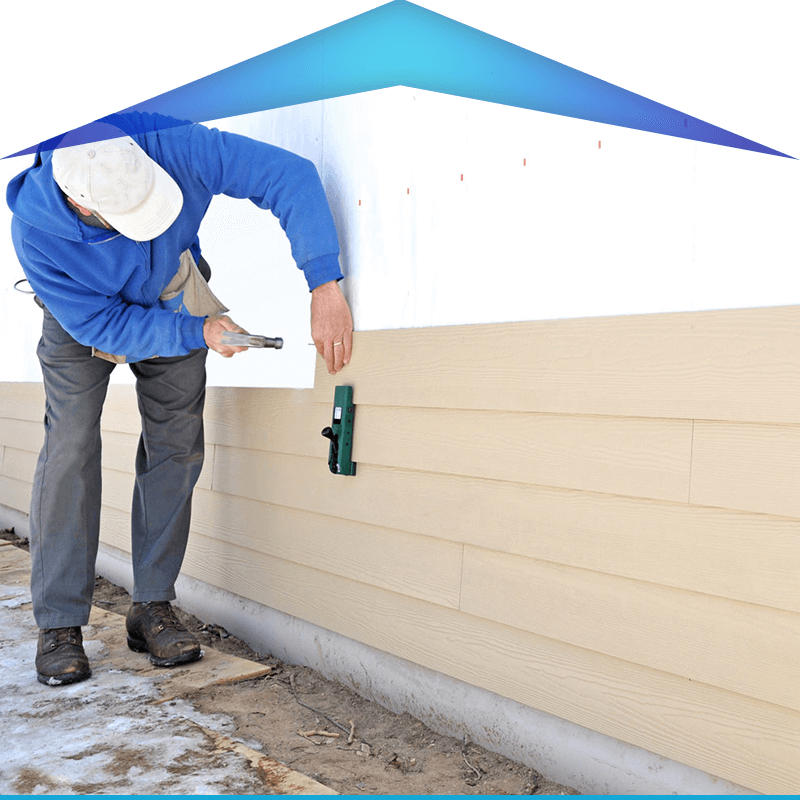 Man Installing Sidings — Salem, MO — Carr's Exterior & Gutter Solutions