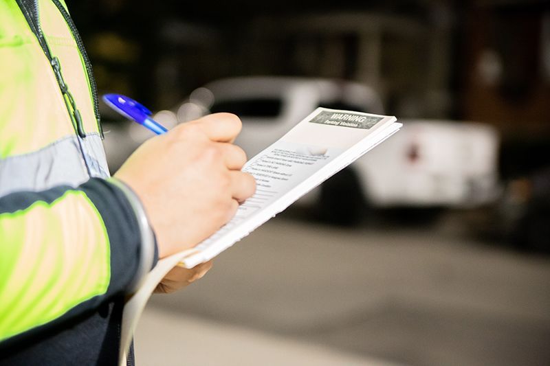 Officer Writing Ticket