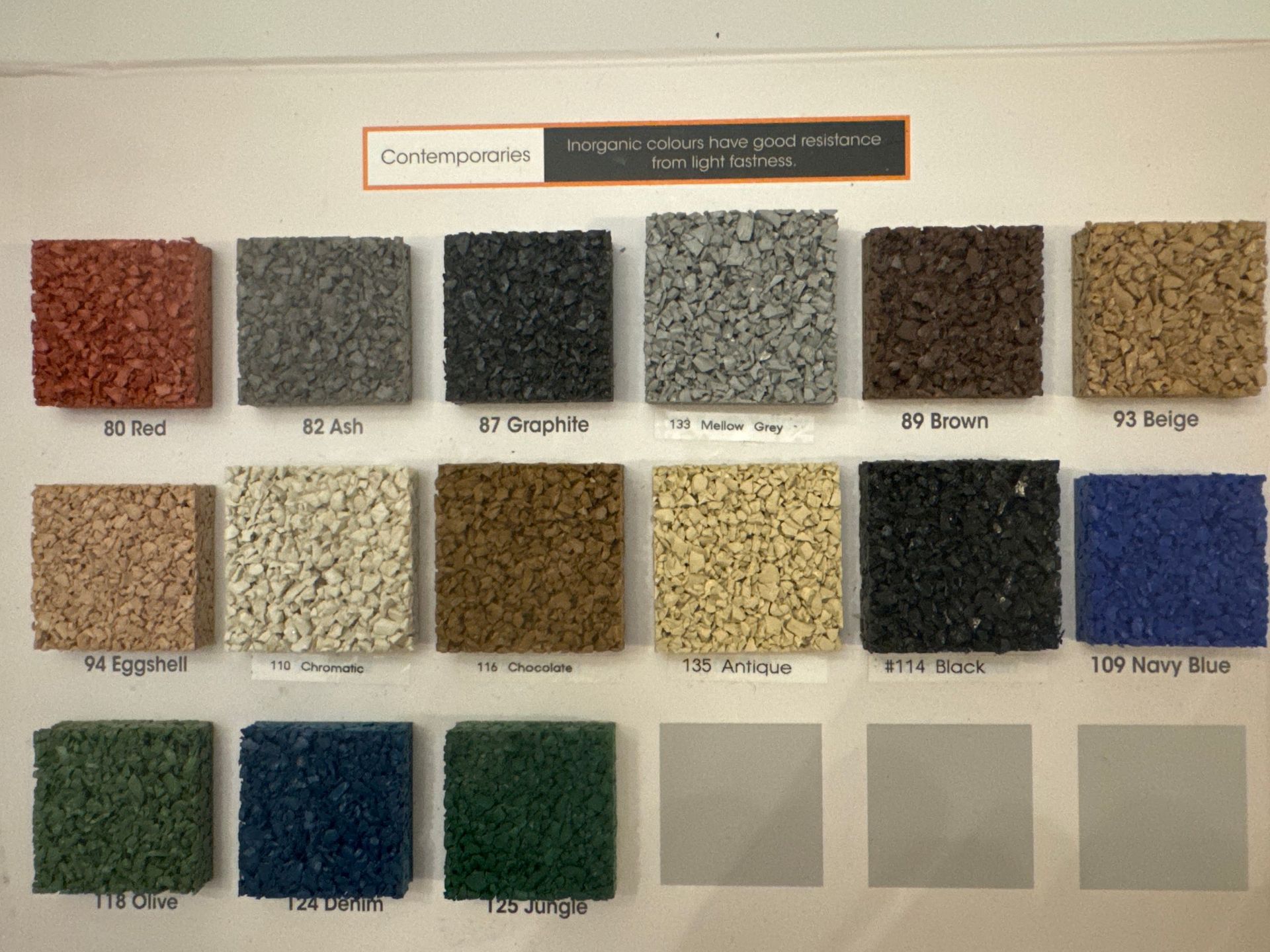 Un affichage de tuiles de différentes couleurs avec des numéros dessus