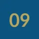 The number 09 is on a blue background.