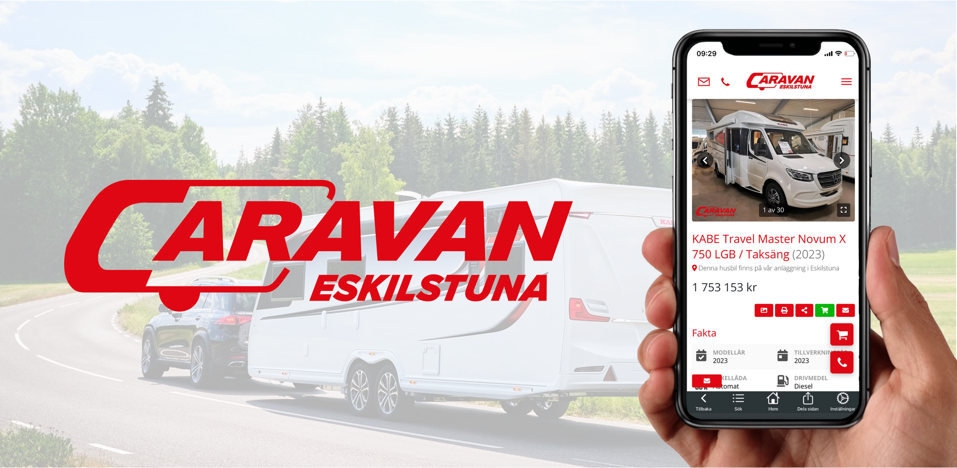 Caravan i Eskilstuna lanserar ny app för iOS och Android!