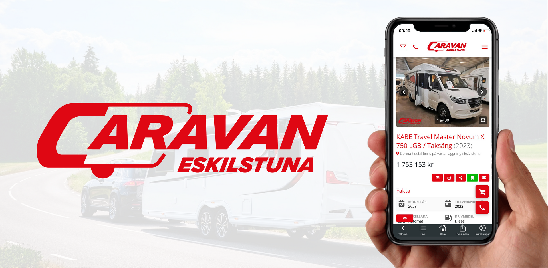Caravan i Eskilstuna lanserar ny app för iOS och Android!
