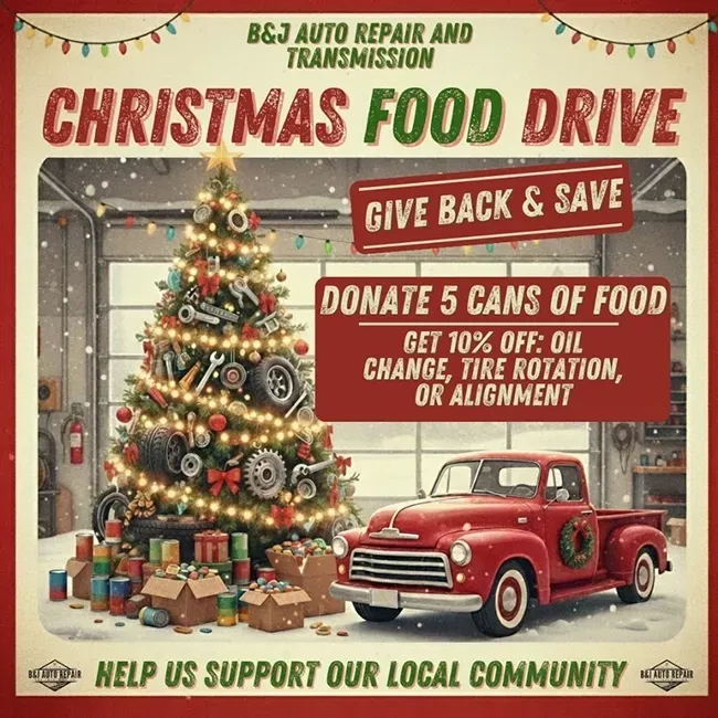 Christmas Food Drive | B&J Auto Repair